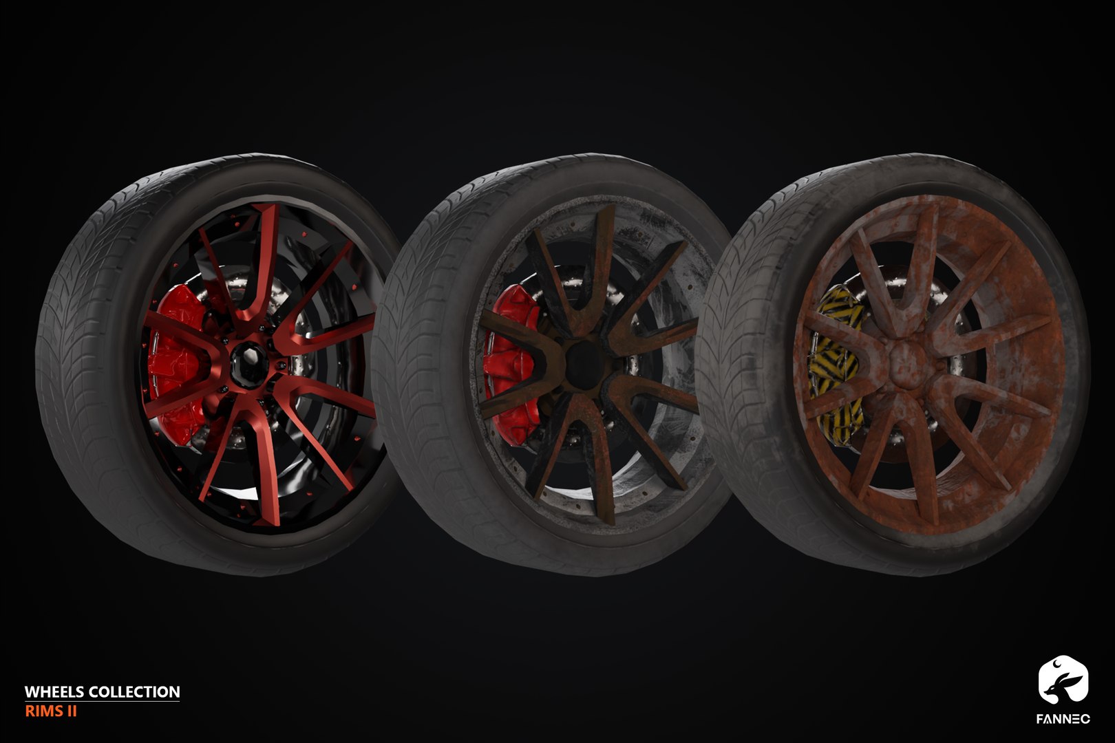 3D Model RIMS - Wheels Collection II - Blender FBX - TurboSquid 2268403
