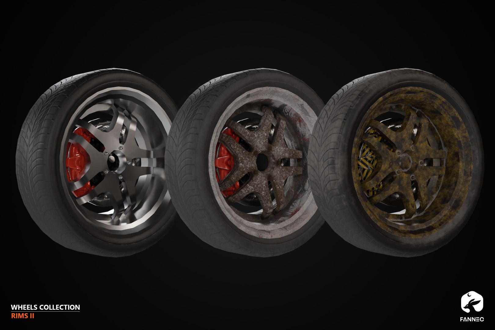 3D Model RIMS - Wheels Collection II - Blender FBX - TurboSquid 2268403