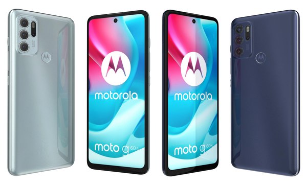 Motorola Moto G60s Blue And Green 3D model