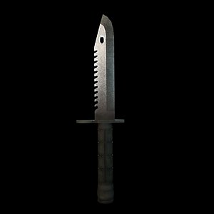 bayonet combat knife 3D model