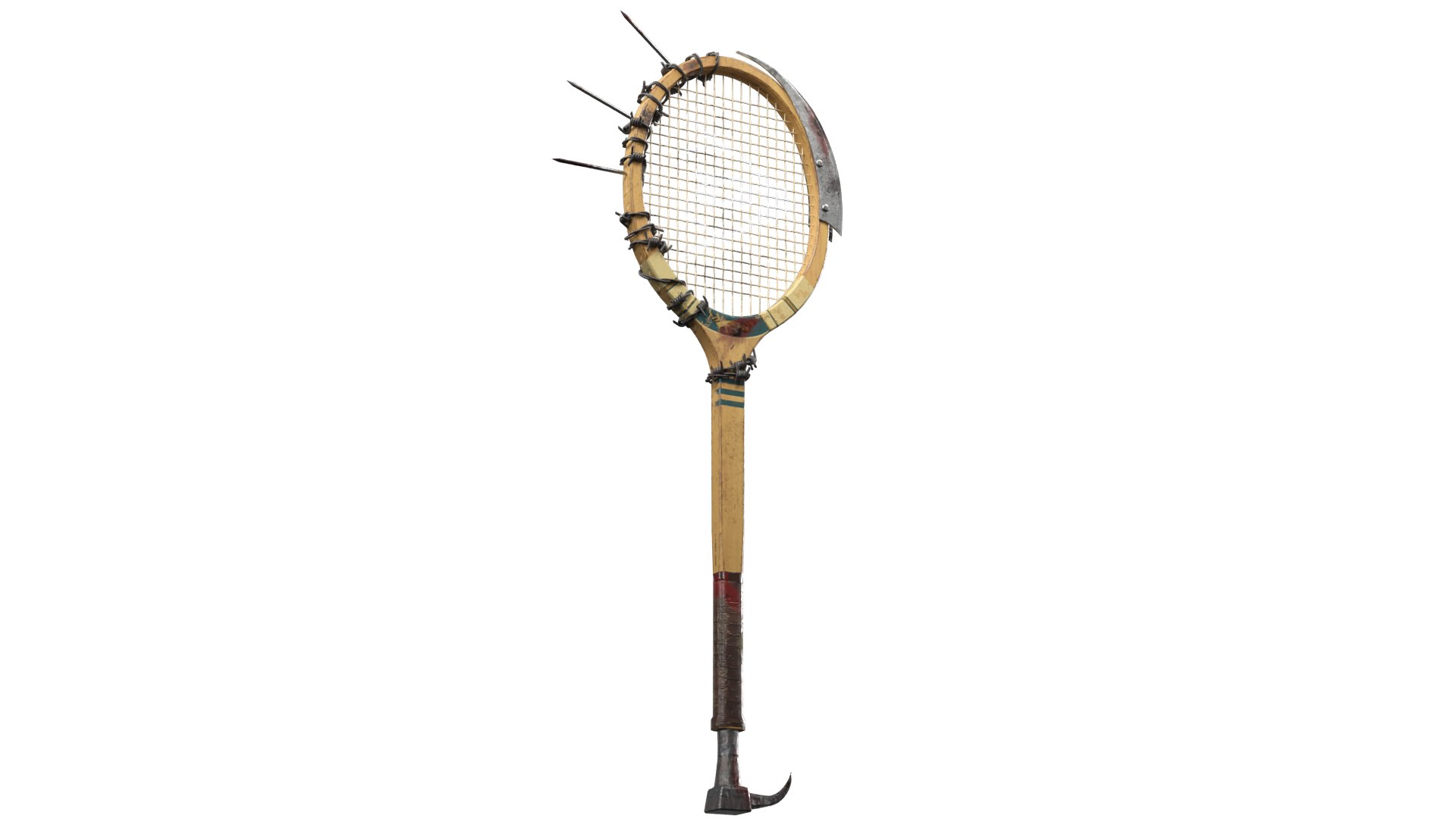 Tennis Racket Melee Zombie Weapon 3D model https://p.turbosquid.com/ts-thumb/5d/KHfCLh/BQ/zombieracket_002/png/1762873508/1920x1080/fit_q87/52d87215c4559a62aead11f7faffd27b7898347e/zombieracket_002.jpg