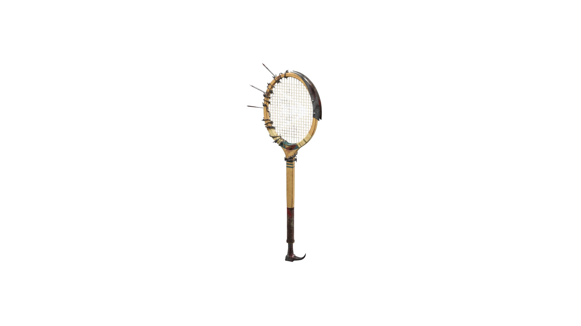 Tennis Racket Melee Zombie Weapon 3D model https://p.turbosquid.com/ts-thumb/5d/KHfCLh/bT/zombieracket_014/png/1762873548/1920x1080/fit_q87/e42aea8c6246104e41bc24a5d4d99a00edf6f20b/zombieracket_014.jpg
