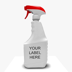 MOCKUP SPRAY BOTTLE WHITE FBX