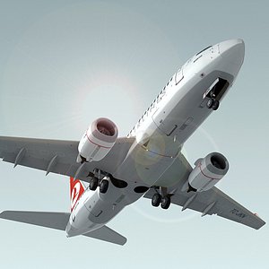 3d model of 737-700 turkish airlines