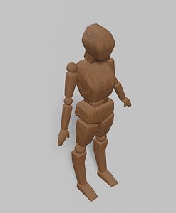 3D Wooden human  toy