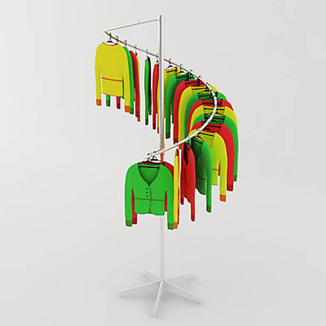 Clothes Rack 3d Model