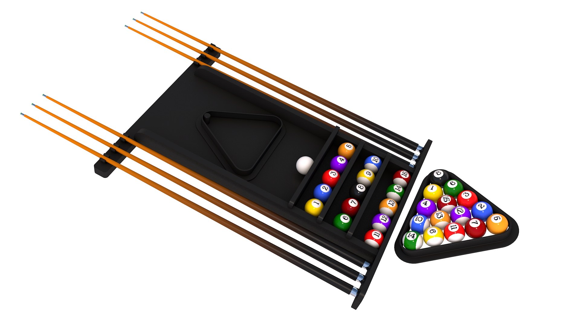 Billiard Ball Model TurboSquid 1743622