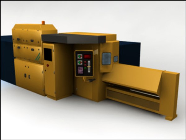 Industrial Machine Manufacturing 3d Model