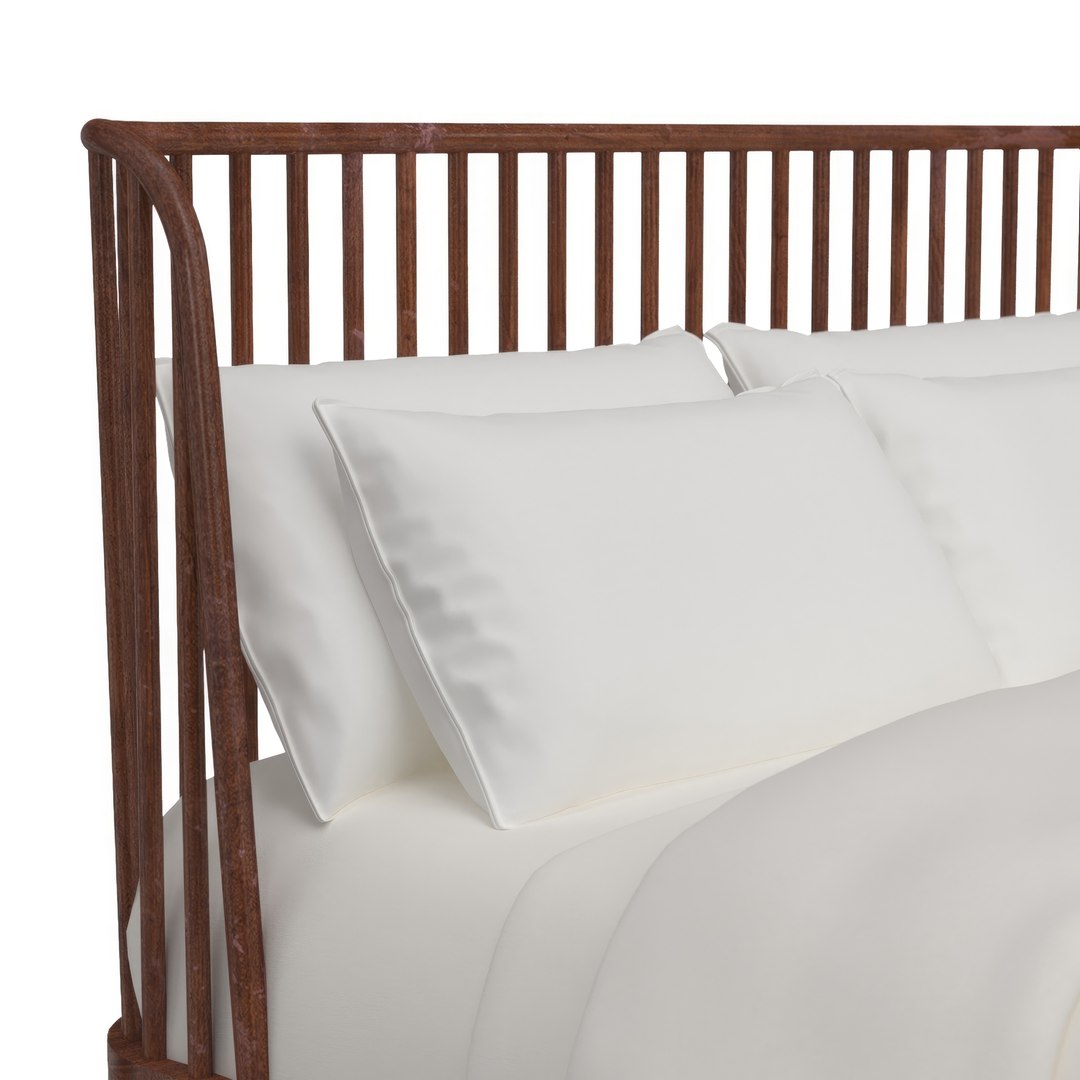 3D Alpine Belham Platform Bed - TurboSquid 2086537