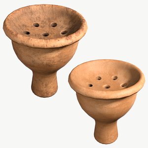 Hookah Bowl Low-Poly PBR Game-Ready
