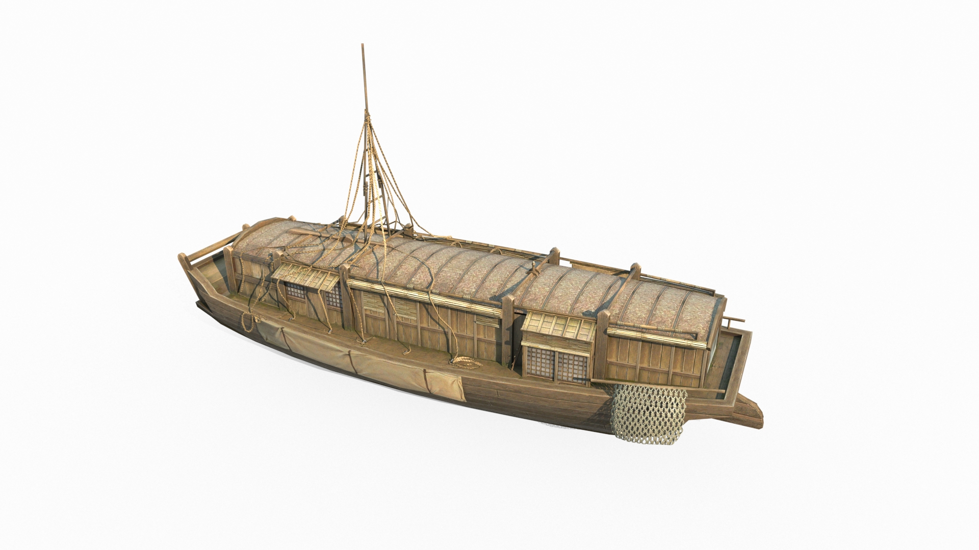 Vintage Traditional Chinese fishing boat model