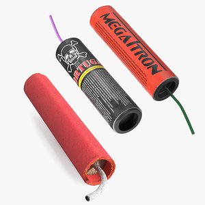 3D Firecrackers Collection model