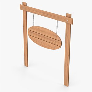 Hanging Wood Signboard