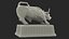 3D Wall Street Bull on Pedestal