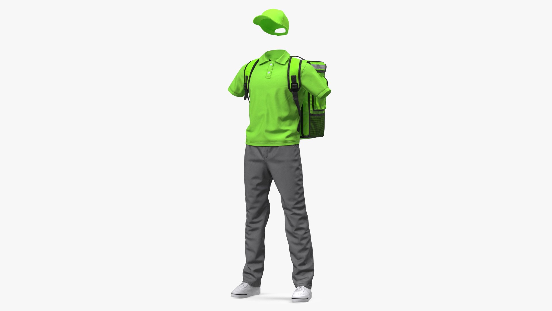 Food Delivery Uniform 3D model preview