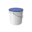 Cubo de plástico de pintura azul