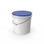 Cubo de plástico de pintura azul