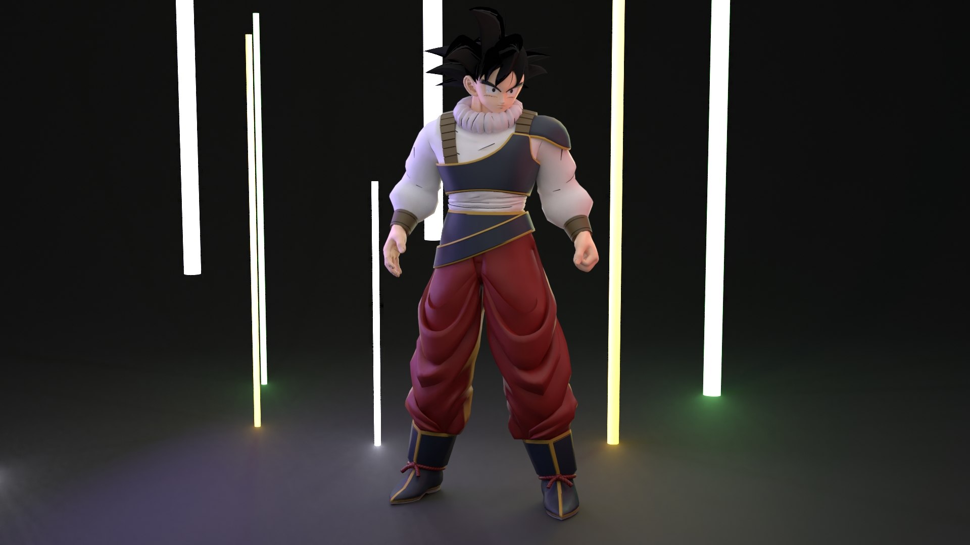 Goku Yardrat Outfit 3D Model   TurboSquid 1866753