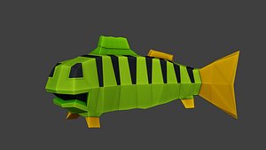 Rigged And Animated LowPoly Fish