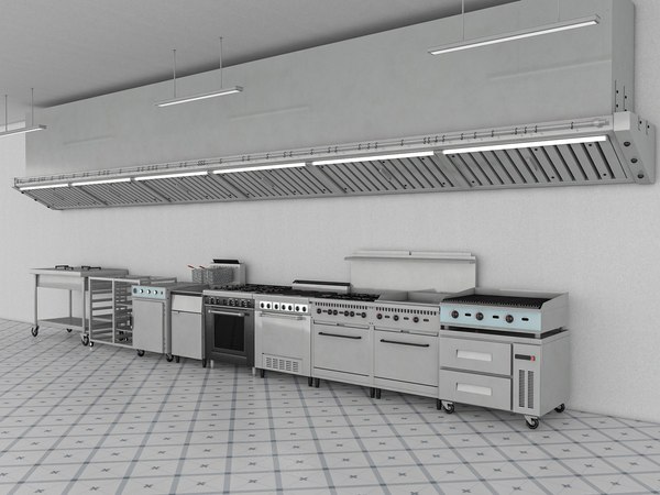 Commercial Kitchen 3D model