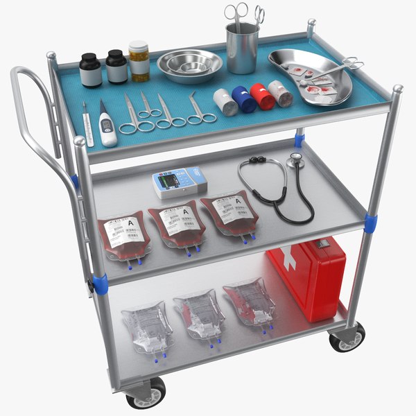 Full Medical Supply Cart