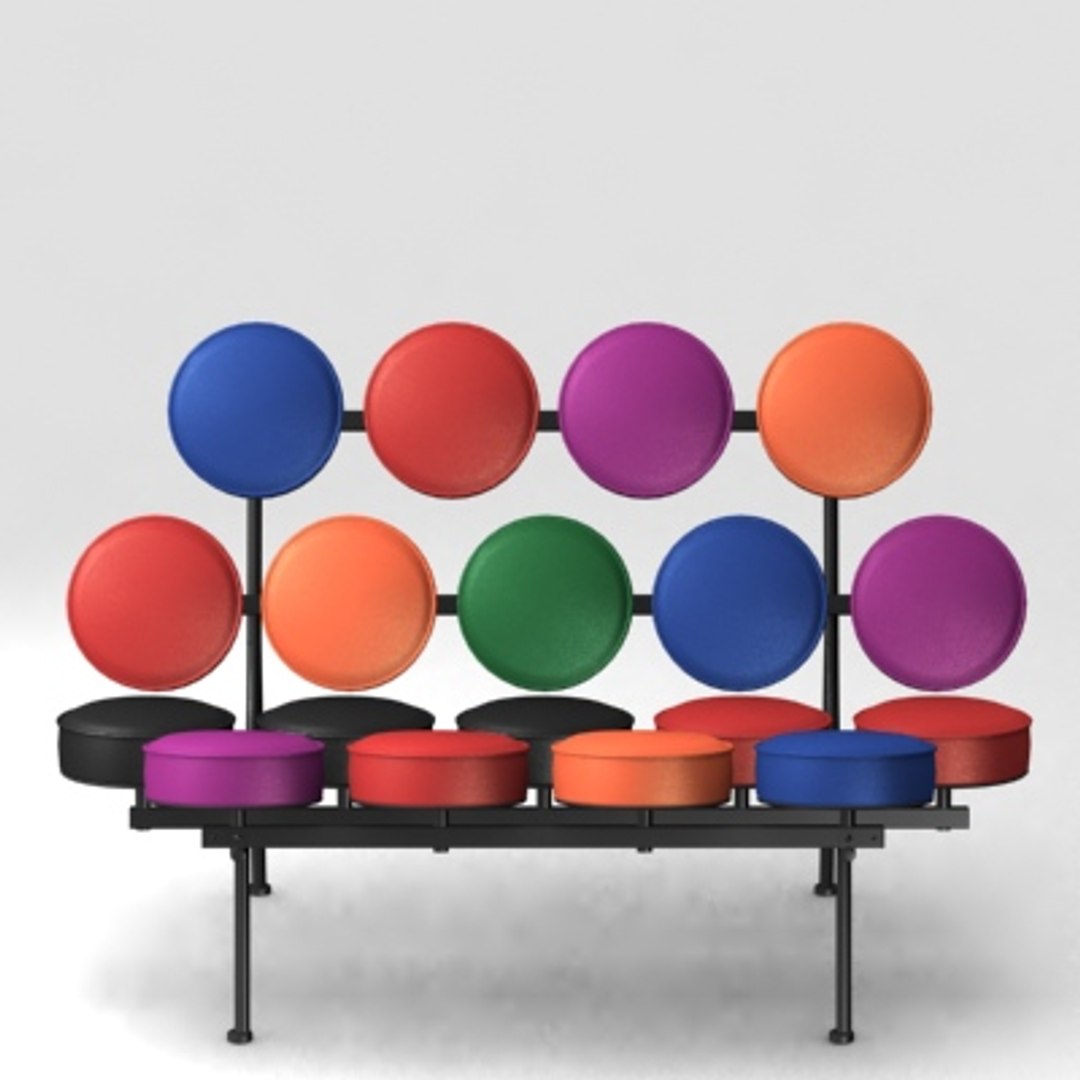 Marshmallow Sofa Short Furnitures 3d Model