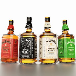 3D Jack Daniels Bottle Collection