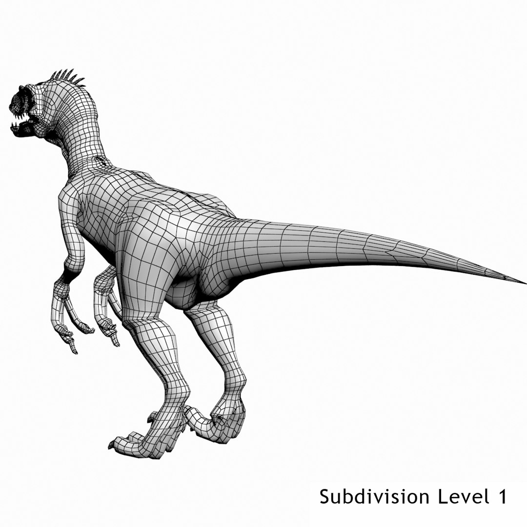 3d 3ds Velociraptor Dinosaur Animation