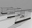 Railing glass in Aluminium