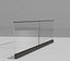 Railing glass in Aluminium