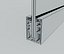Railing glass in Aluminium