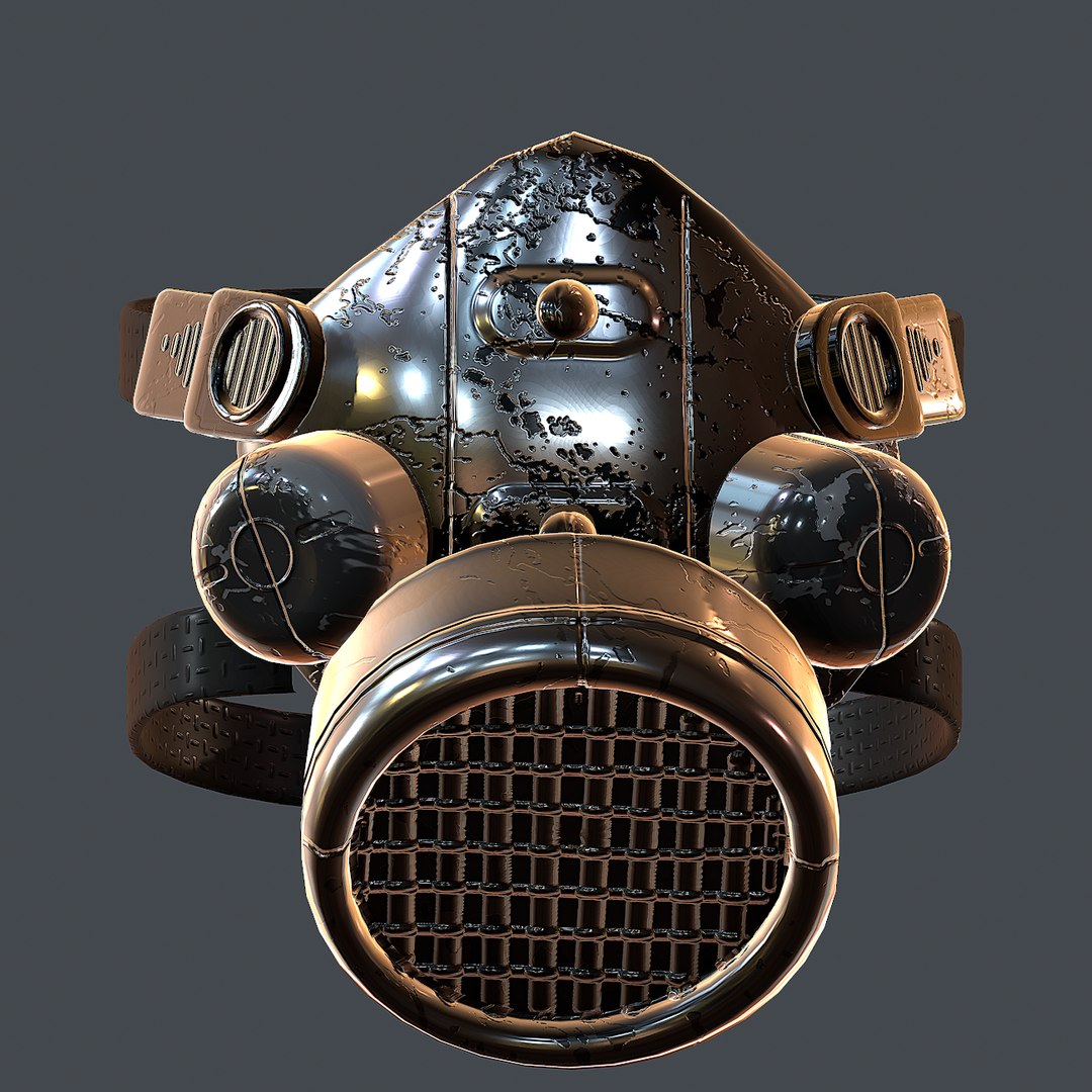 Gas mask helmet 3D model TurboSquid 1679165