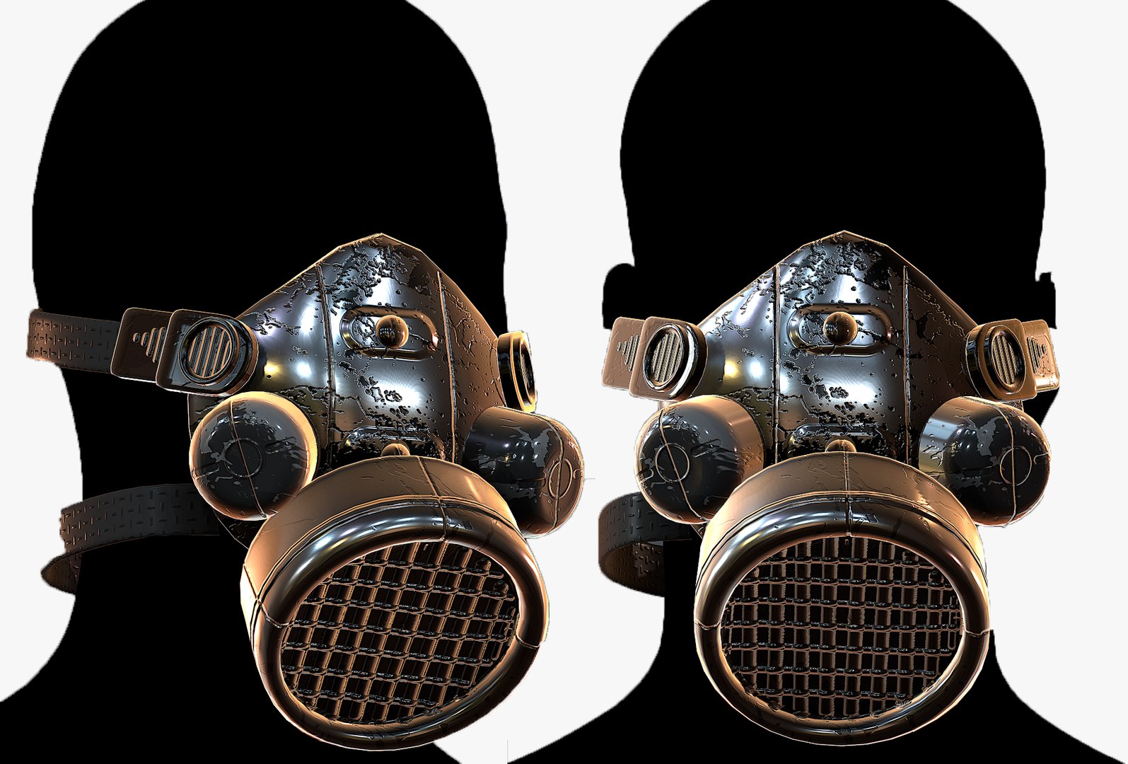 Gas mask helmet 3D model TurboSquid 1679165