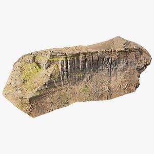 3D Cliff Mountain Peak Scan model