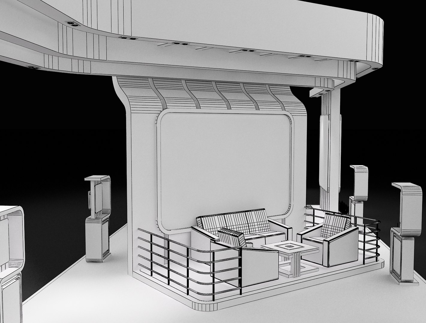 3D stand exhibition booth model https://p.turbosquid.com/ts-thumb/5e/VA2hey/8HppzWNG/6/jpg/1595874653/1920x1080/fit_q87/22c70c8d9ce78ab88b8cc6f789d8db1283984584/6.jpg