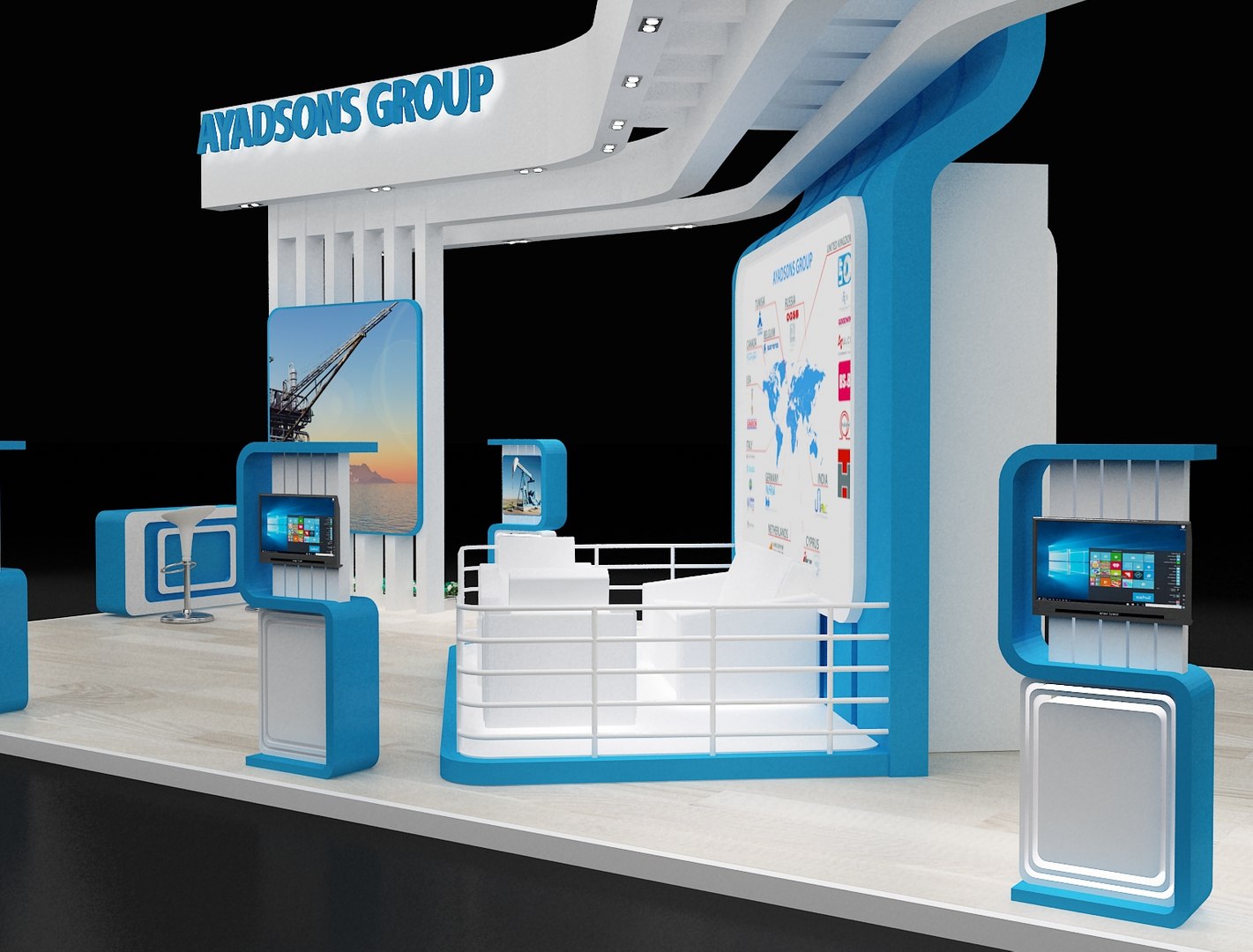 3D stand exhibition booth model https://p.turbosquid.com/ts-thumb/5e/VA2hey/cnUKOrKT/5/jpg/1595874589/1920x1080/fit_q87/b04f6561538f5880c4541b4f26c6ebbdcb9f535f/5.jpg