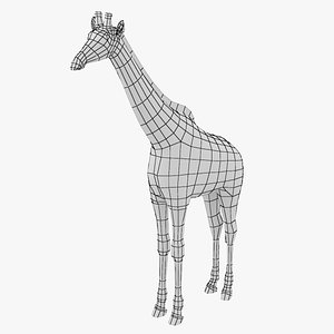 Giraffe Animal Base Mesh 3D model