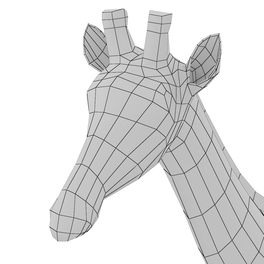 Giraffe Animal Base Mesh 3D Model - TurboSquid 2213673