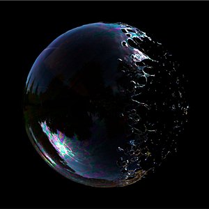 Bursting Soap Bubble