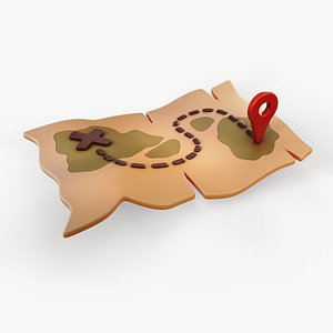 Treasure Map 3D model
