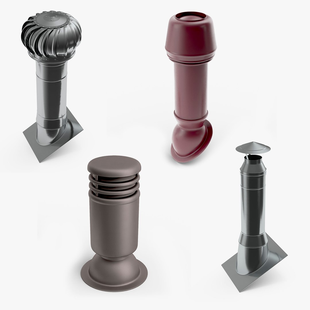 Chimneys Collection 2 3D model preview