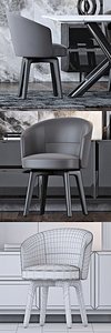 3D model luxurious dining table -