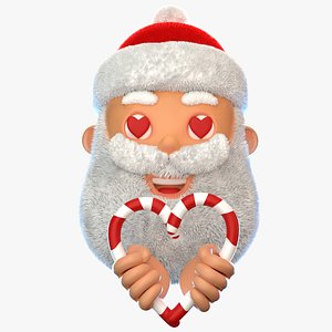 3D model SantaCandyStick