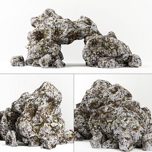 3D model rock arch sea