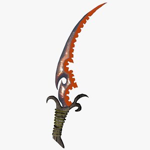 fantasy medieval magic dagger 3D model