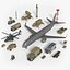 Airfield Army vehicle collection