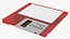 Floppy Disk 3 pollici e mezzo rosso