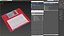 Floppy Disk 3 pollici e mezzo rosso