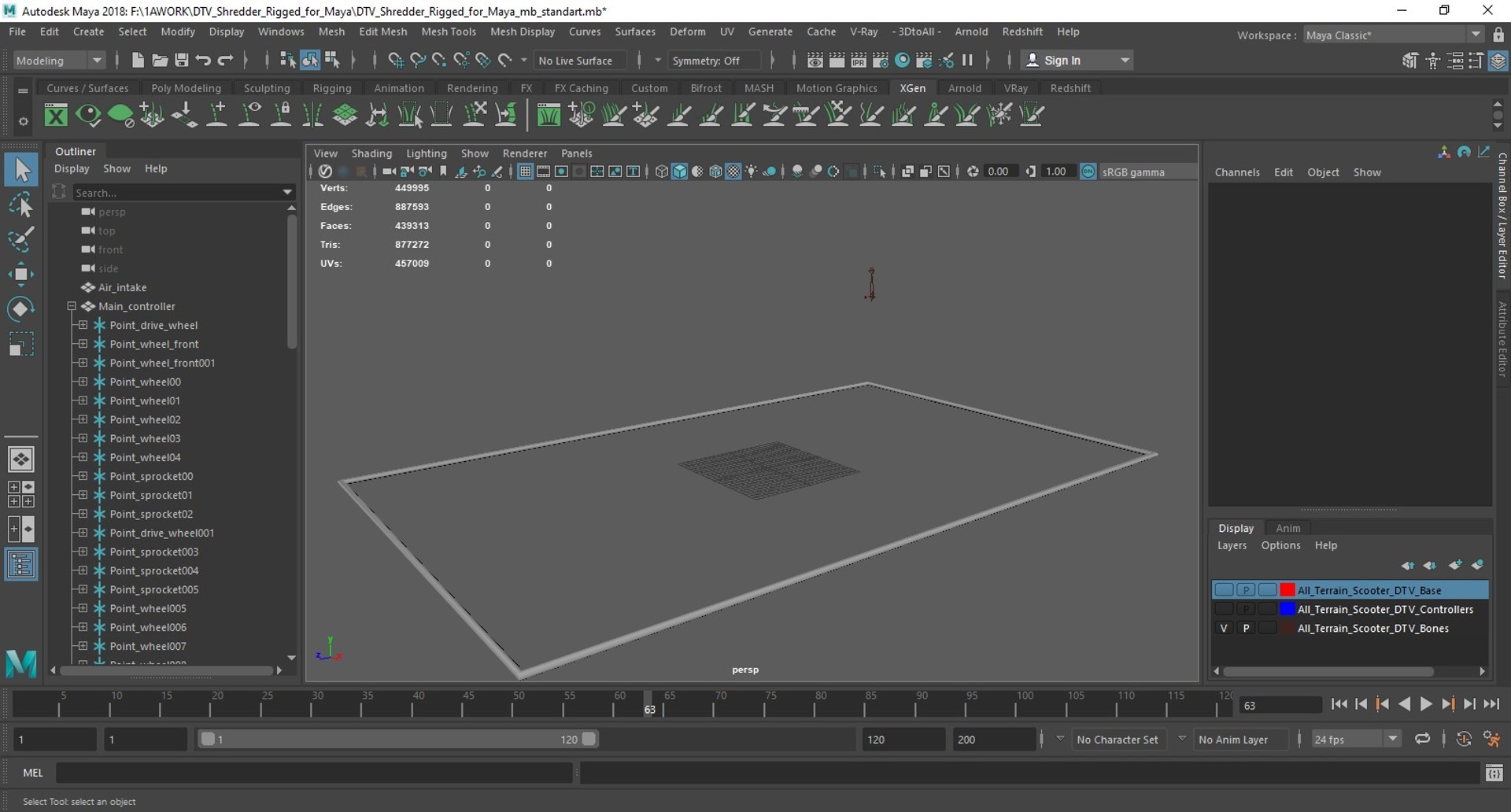 3D Model DTV Shredder Rigged For Maya TurboSquid 2296466