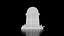 Stylized Cartoon Skeleton Character with Tombstone